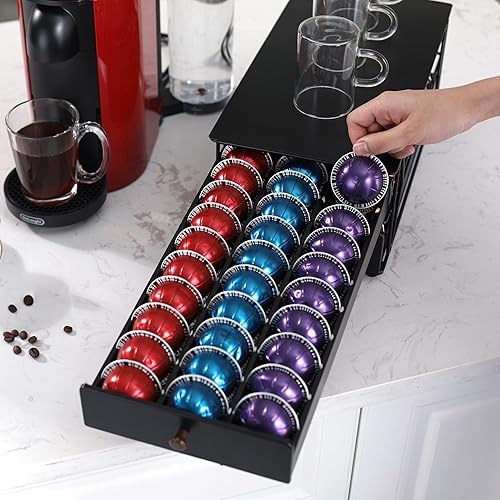 Miniatura 2 de Rice rat Soporte para cápsulas Nespresso Vertuo para cápsulas Vertuoline (60 cápsulas-2 niveles)