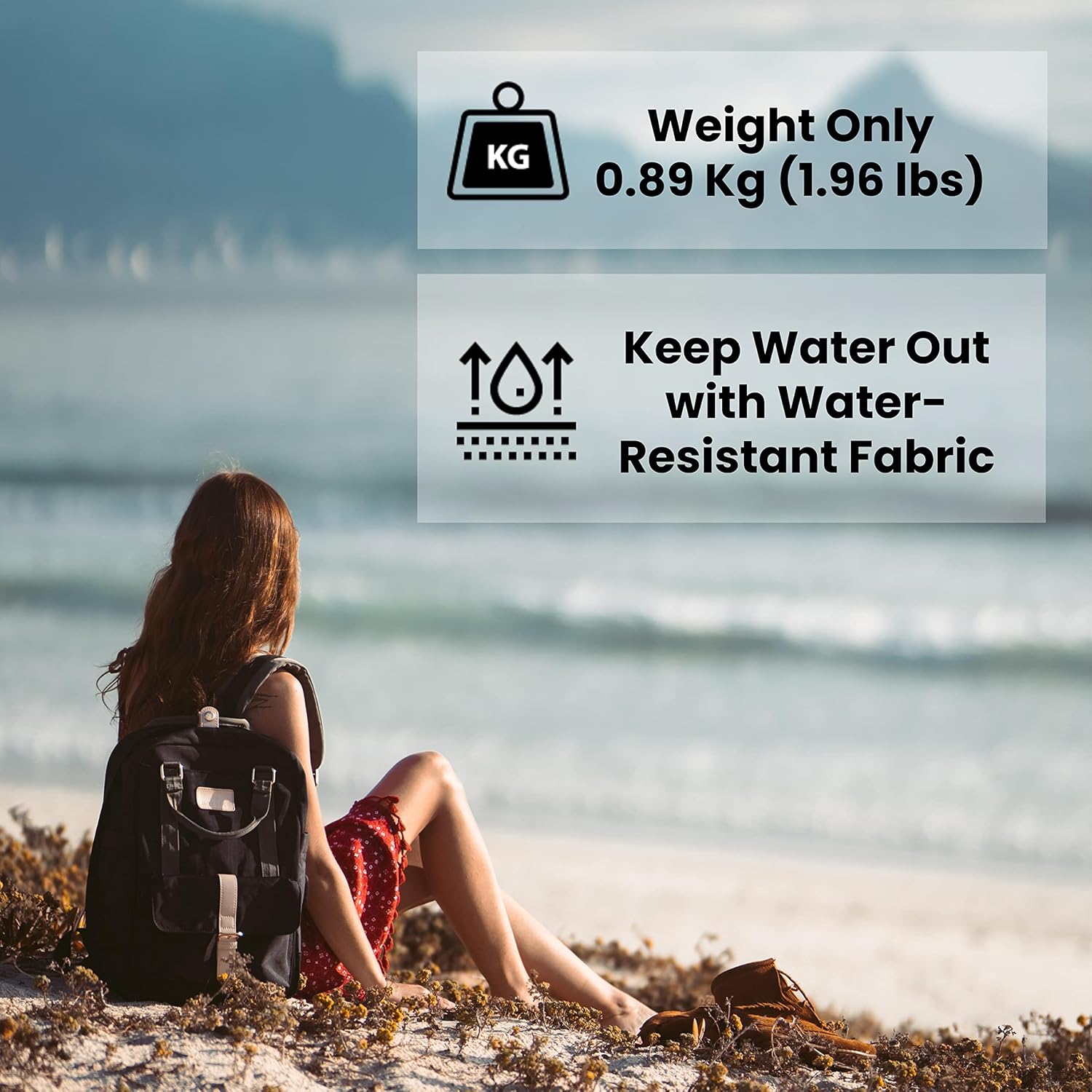Nordace Eclat Smart Travel Backpack for Men & Women with USB Charging Port, Water Resistant - Light & Durable Laptop for Everyday, Hiking, Work - 15.6 Inch (Black)