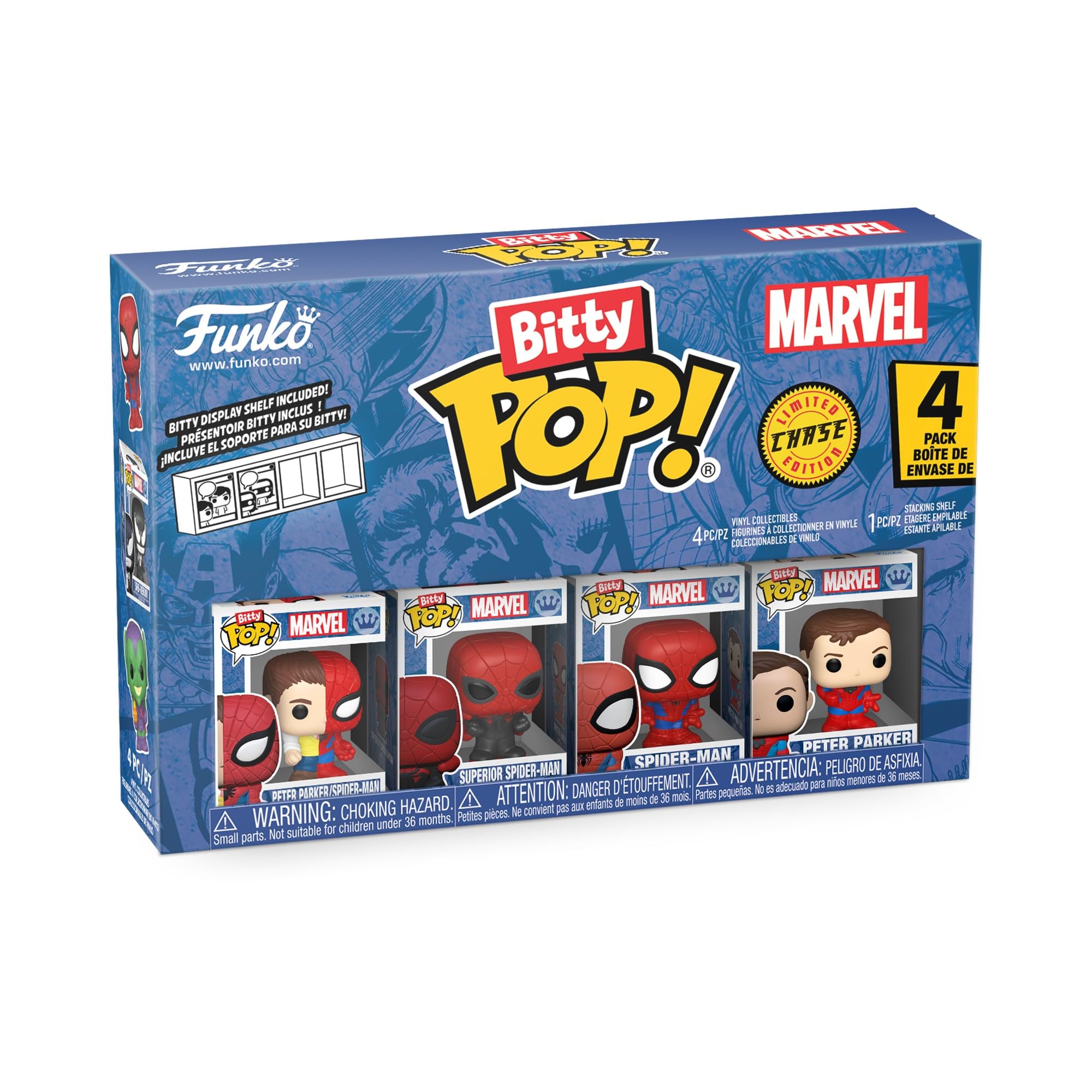 Bitty Pop! Marvel: Spider-Man - Parker Split 4pk