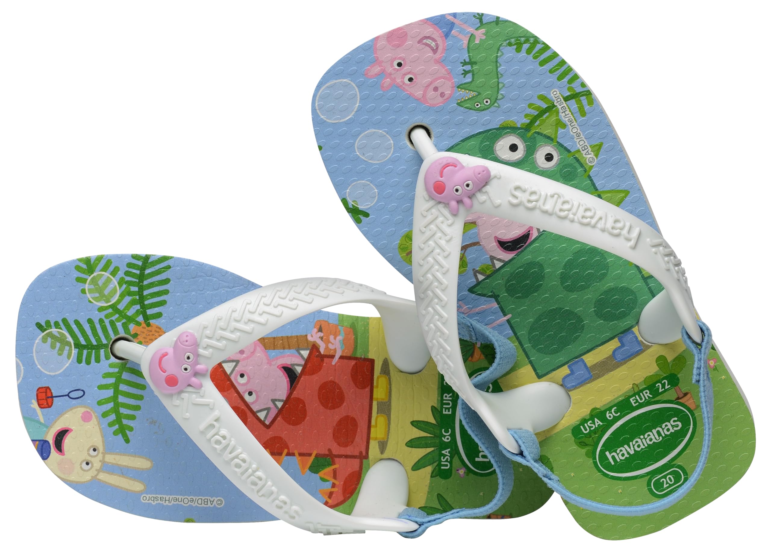 Havaianas Baby Peppa Pig Unisex - Bambini e ragazzi FlipFlop White 22 EU