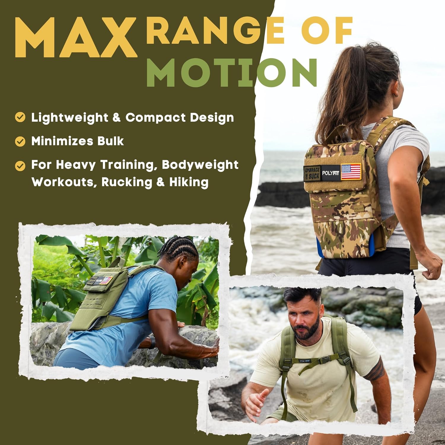 Polyfit Weighted Rucking Backpack for Walking, Pakistan Ubuy