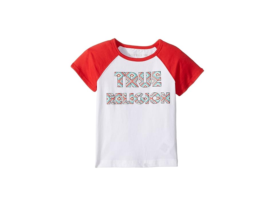 

True Religion Kids Raglan T-Shirt (Toddler/Little Kids) (White) Girl's T Shirt
