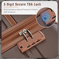 Vista 199 de Merax Equipaje, maleta extensible rígida con ruedas giratorias ligeras, Negro -, 40/48/52