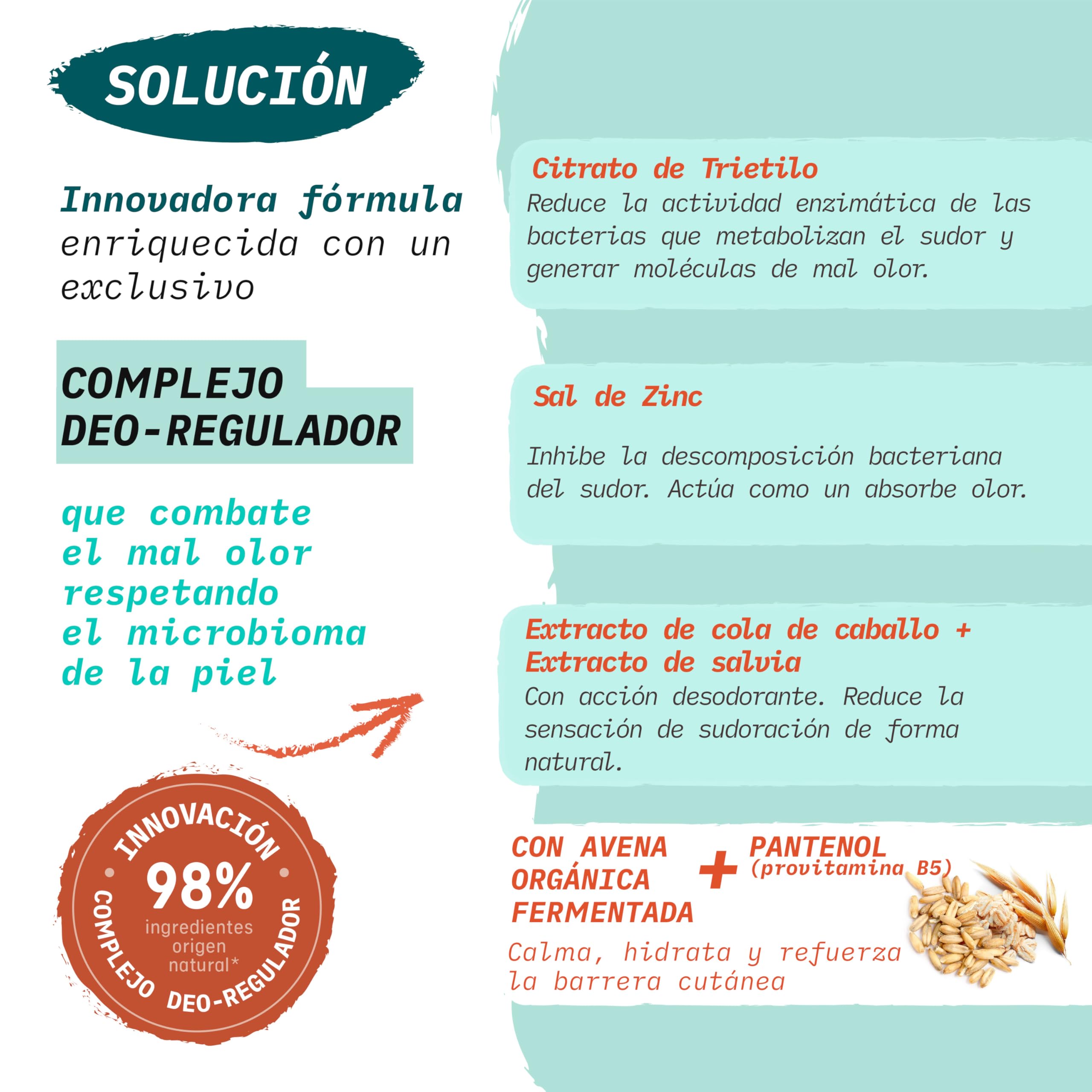 Suavinex, Desodorante para Niños y Niñas, Formato Roll On, Sin Alcohol, Sin Aluminio, Apto Pieles Sensibles, Clínicamente Testado, Eficacia 24h, 98% Ingredientes Origen Natural, Unisex, +8 Años, 50 ml — view 3