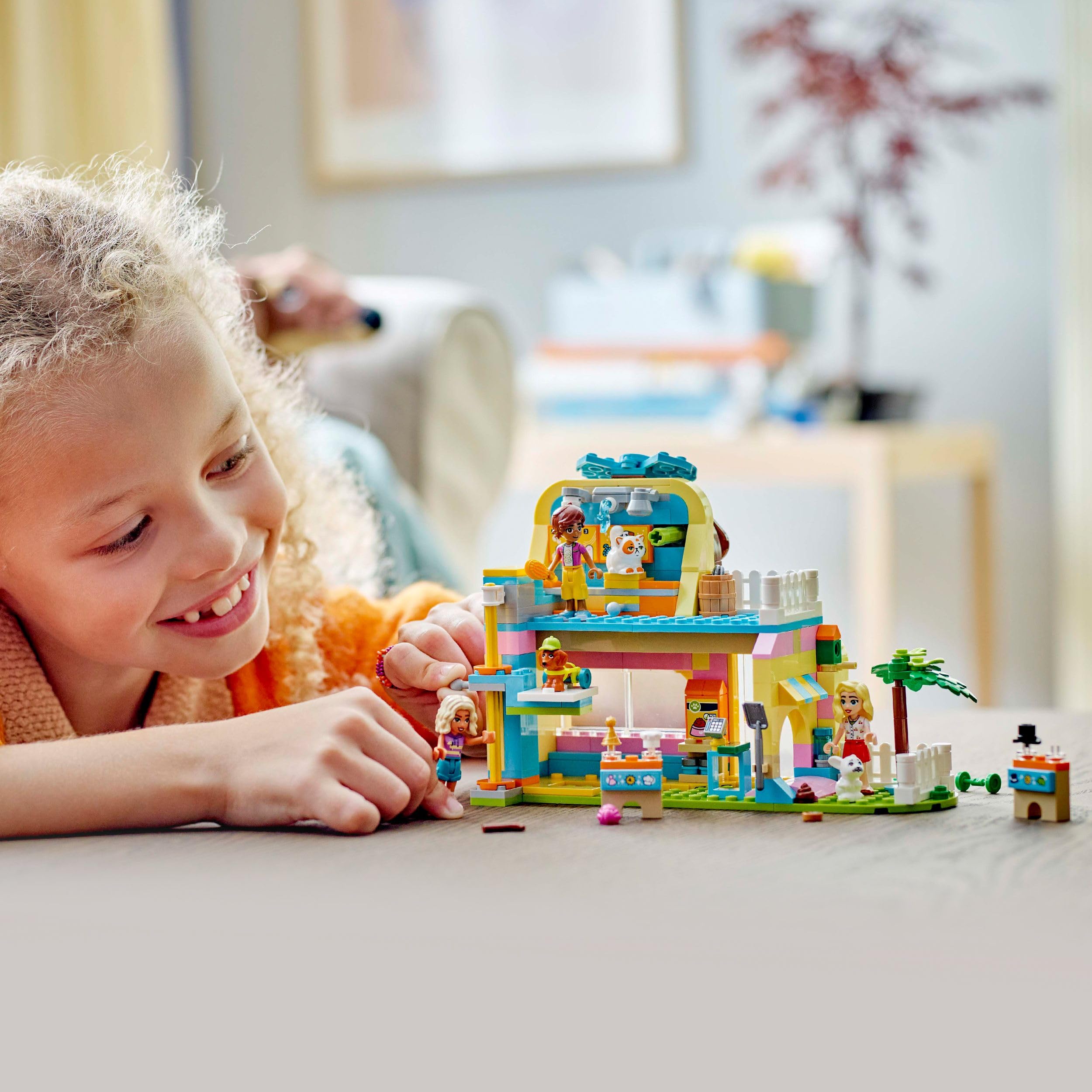 LEGO Friends Sklep z akcesoriami dla zwierząt 42650 | Akcesoria dla zwierząt, zabawa w sklep, prezent dla dziewczynki i chłopca 6+, 375 elementów