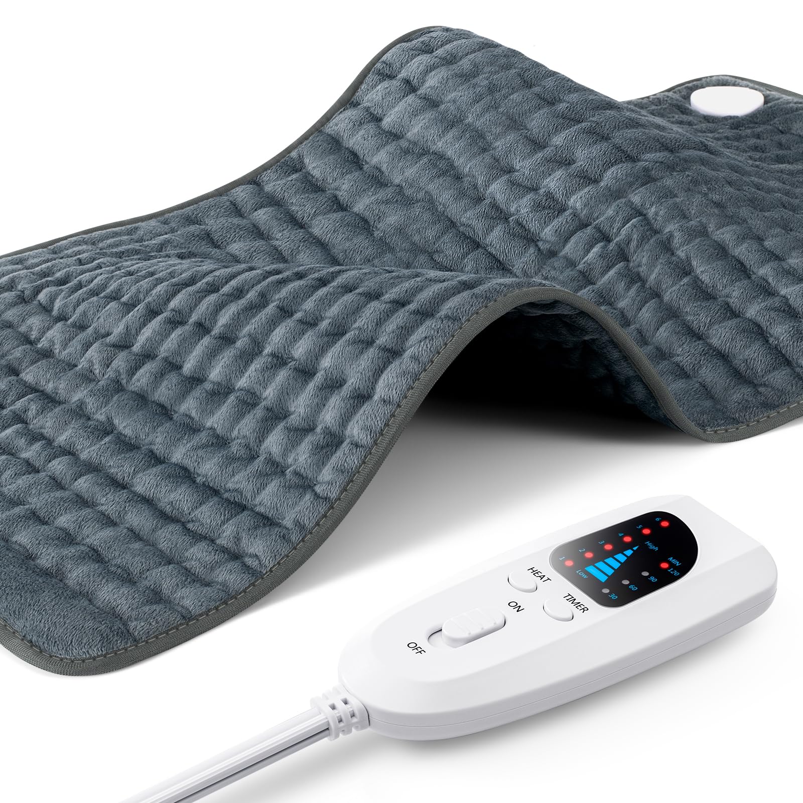 17"x33" Heating Pad for Back Pain Relief, XXXL Electric Heat Pads for Women