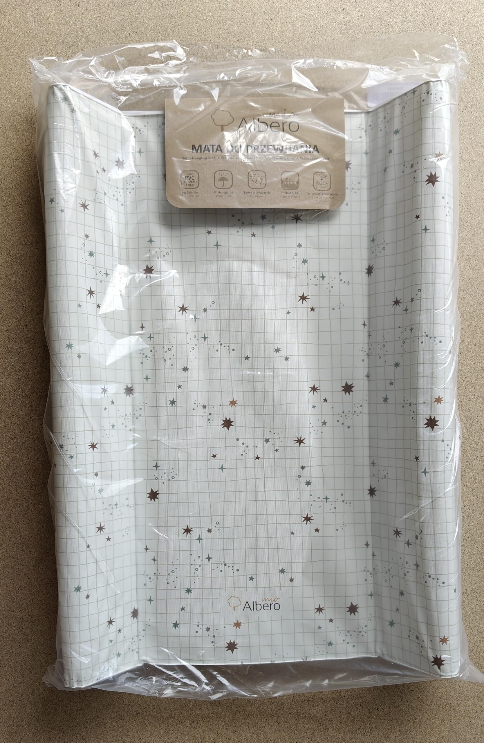 Cotton Color Cambiador base blanda para cómoda 70x47 cm Stardust