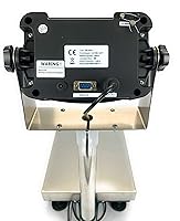 Vista 4 de 1,000 lb Digital Floor 24" x 24" Báscula de banco Plataforma electrónica Envío 1,102.3 lbs