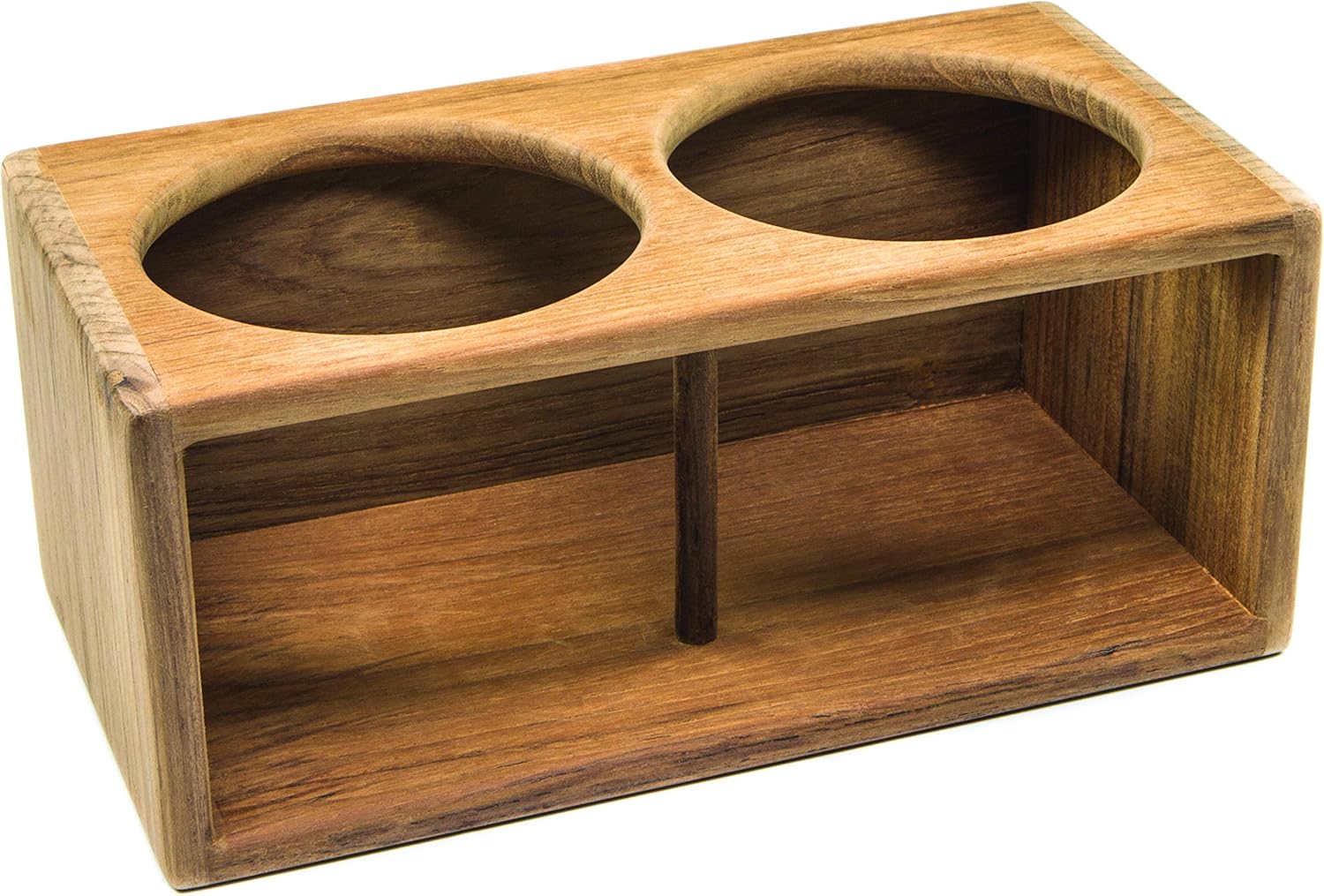 Whitecap 62612 Teak Two Insulted Drink Rack