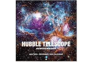 Hubble Telescope Wall Calendar 2024-2025: Witness Astronomy's Cosmic Marvels for 18 Months