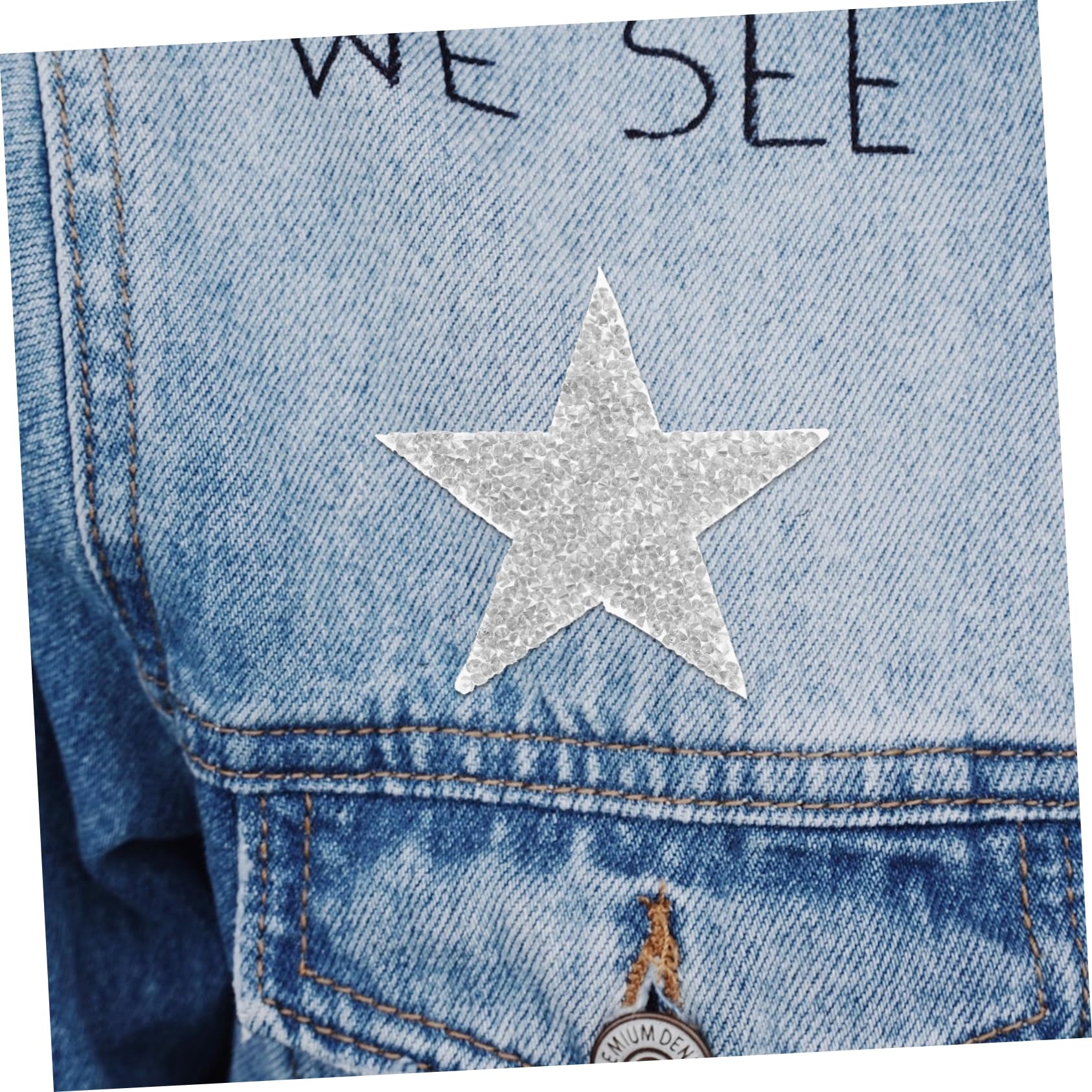 Operitacx 100pezzi Toppe Termoadesive Patch Decorative Per Abbigliamento e Accessori Per Riparazioni e Decorazioni Jeans e Borse