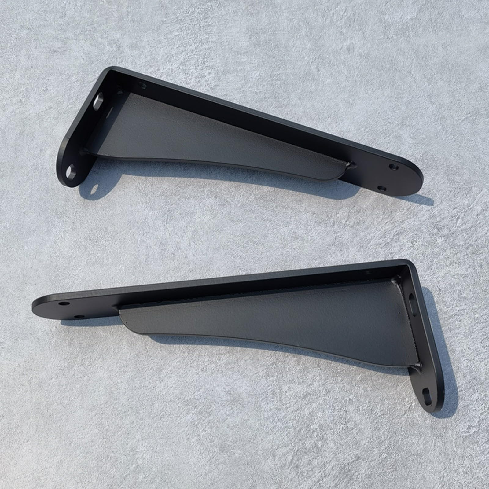 2 Piezas Soportes para Estantes de Pared,Escuadra para Estanterías Metalica,Soportes para Estanterías Flotante para Cocina Dormitorio Estudio,Con Tornillos (35cm,Negro)