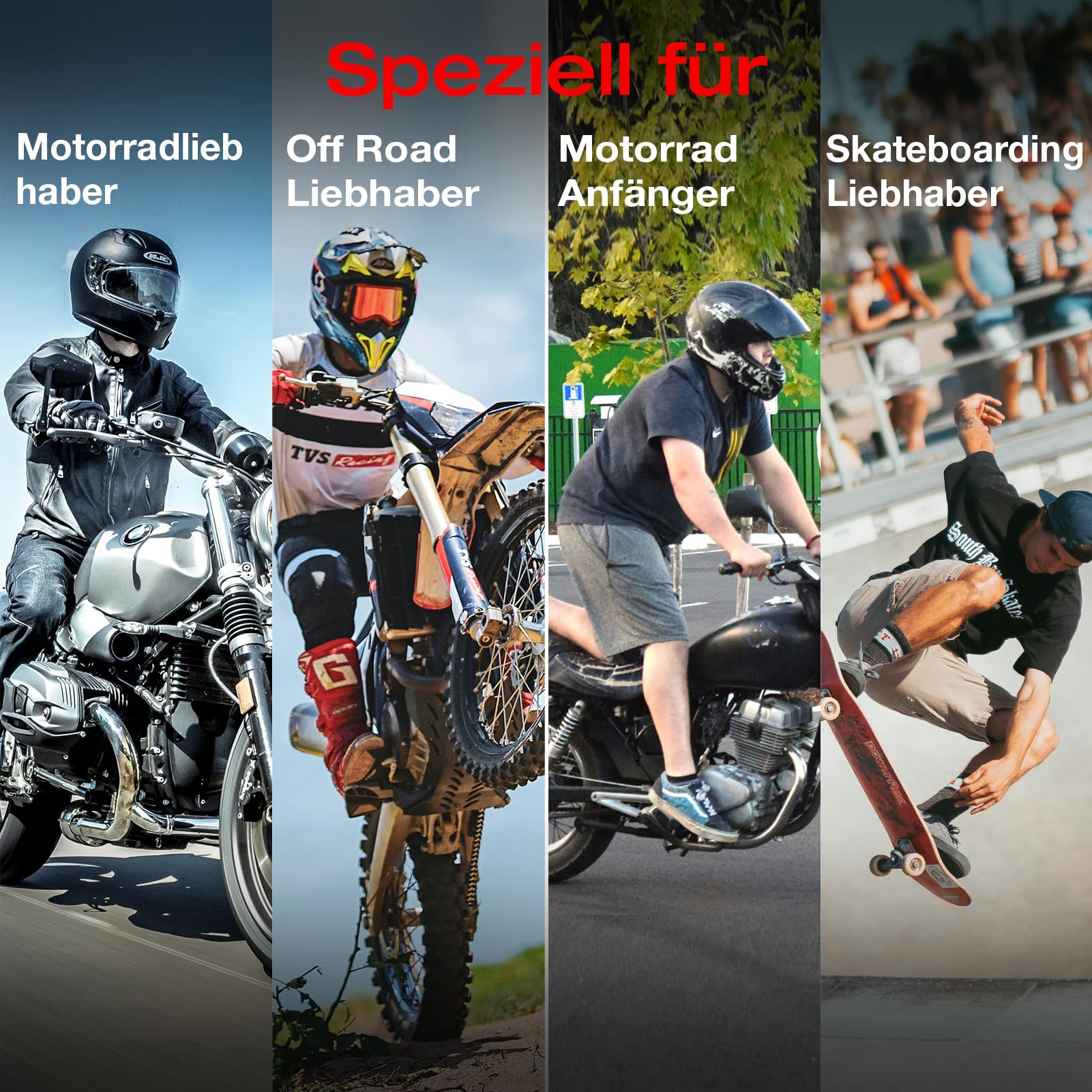 Scoyco Knieprotektoren Motorrad, CE-Schutzstufe 1 Knie und Ellenbogenschützer Erwachsene für Motocross E-Bike Skateboarden TPU Schale Protektoren