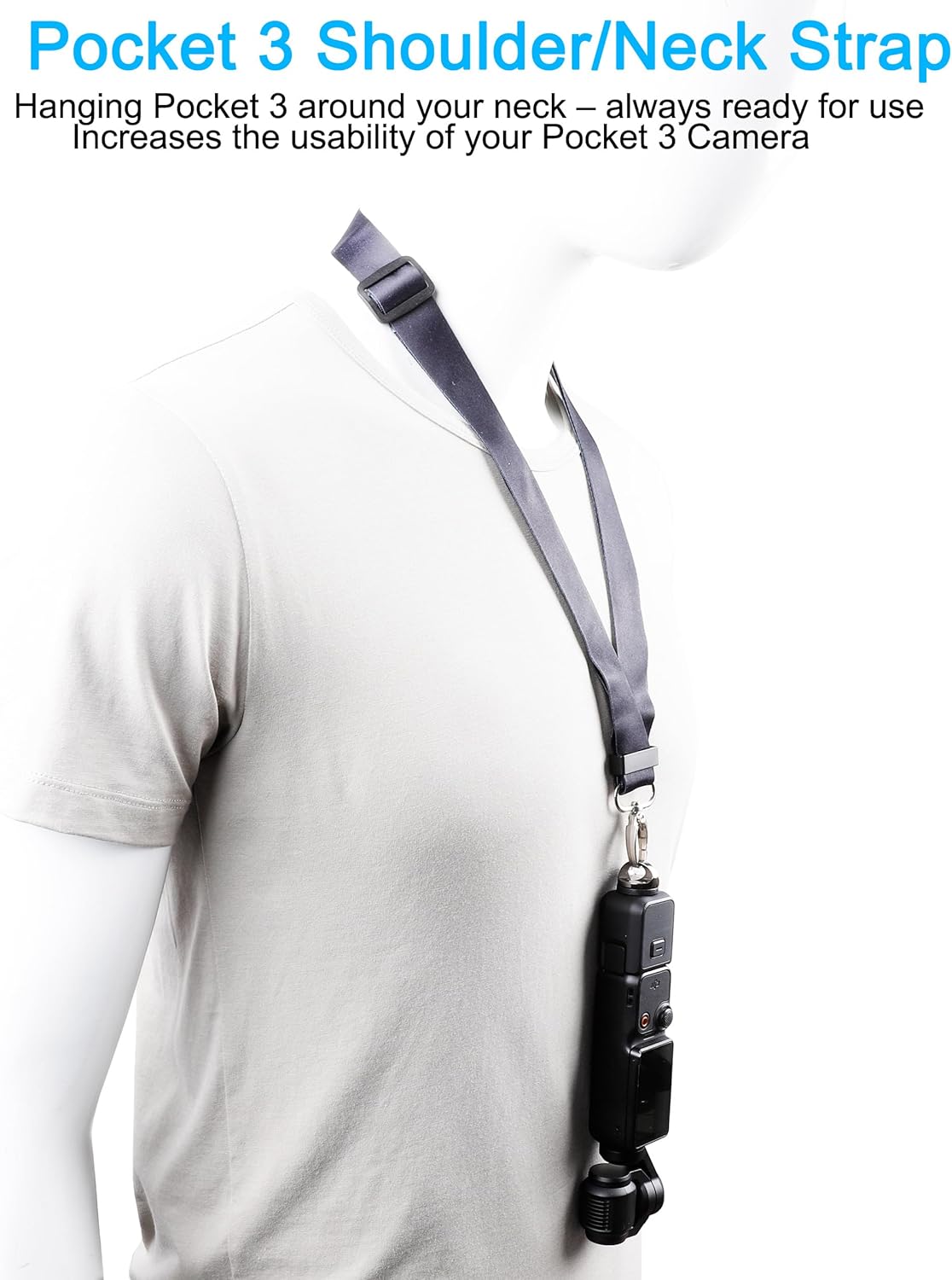 PellKing Neck Lanyard Shoulder Strap for DJI Osmo Pocket 3 Camera Mount Accessories Compatible with GoPro Insta360 Action Camera - Image 3