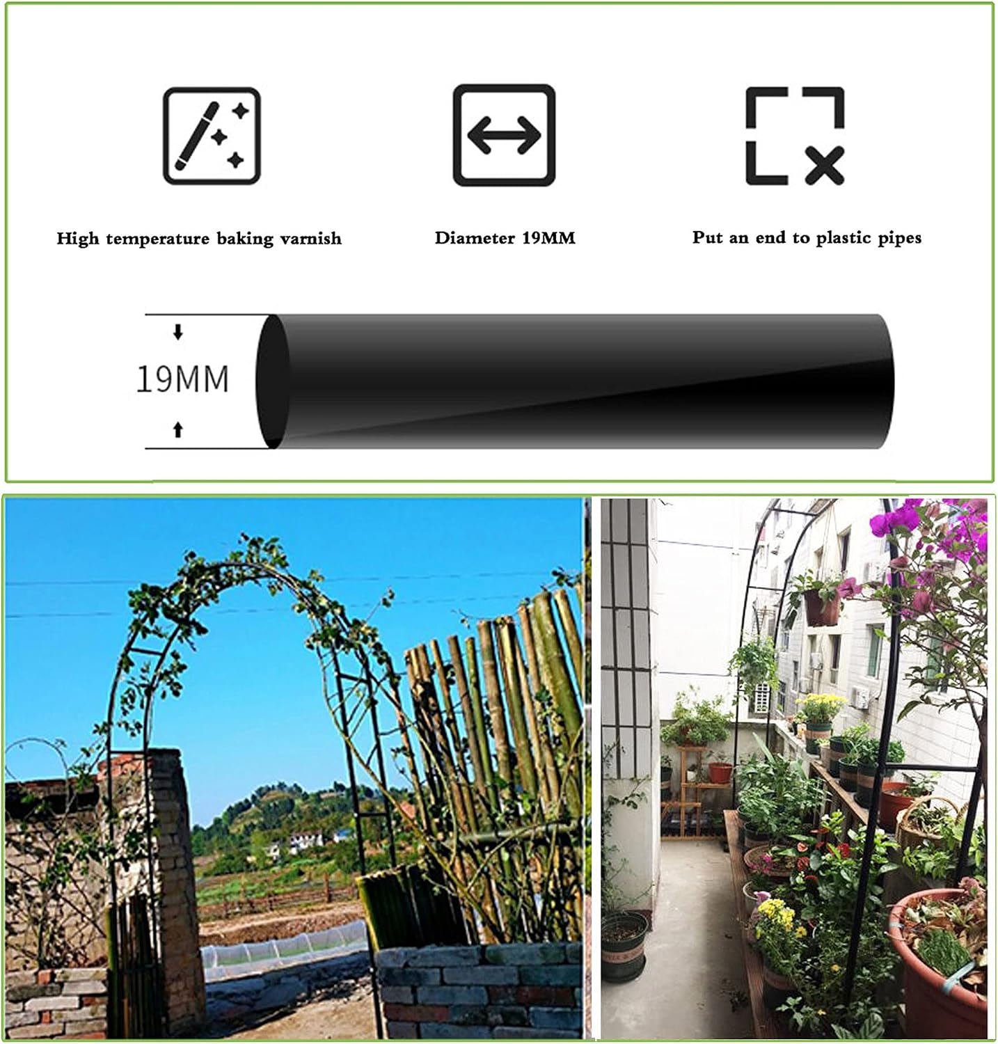Wedding Garden Arch,Metal Pergola Arbor, for Various Climbing Plants,for Outdoor Garden Archway Ceremony