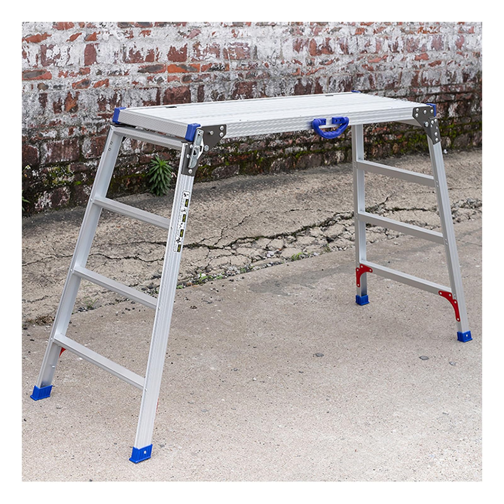 Piattaforma Di Lavoro Elevatrice Portatile, Sgabello Pieghevole For, Impalcatura In Lega Di Alluminio, For Decorazione Domestica, Sollevamento Di Oggetti, Pittura Murale(90x40c76cm)
