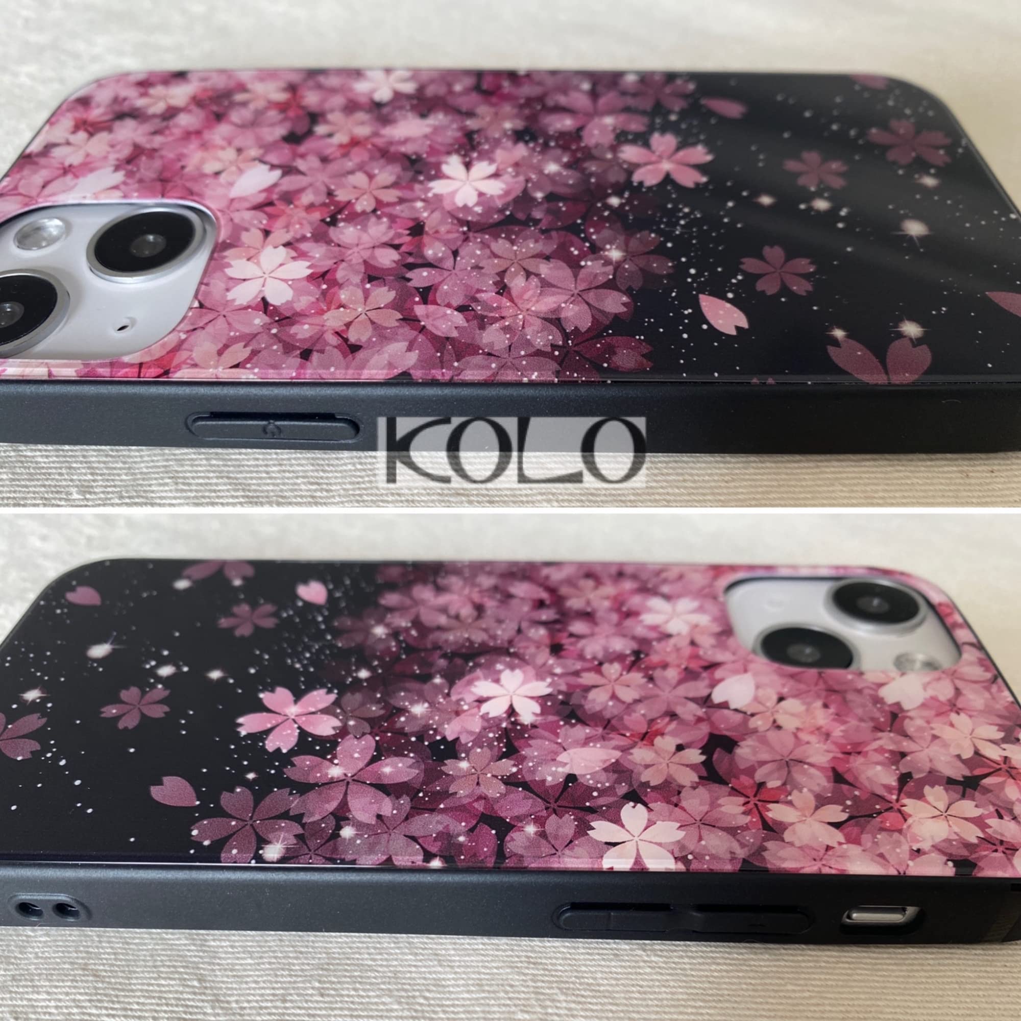 Amazon.co.jp: KOLO【桜 花びら上 小】iPhone14 スマホケース