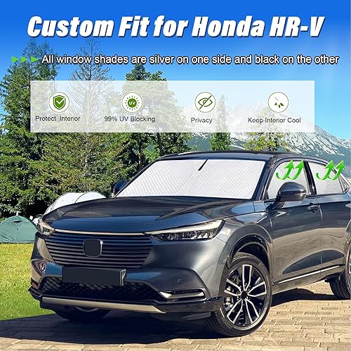 Miniatura 64 de KMF - Parasol de repuesto para parabrisas, cubierta para ventana lateral y trasera, cubierta protectora para visor, para campamento, bebé, bloqueo