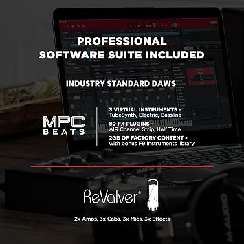 M-Audio Recording, Streaming and Podcasting Bundle M-Track Duo USB Audio Interface and 120W BX3 Stereo Speakers, Plus a Software Suite Included