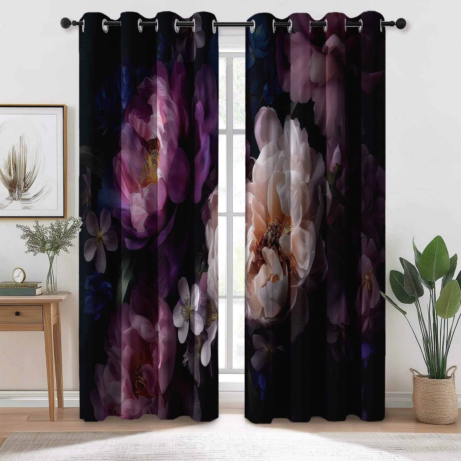 Rideaux imprimés pivoine moderne pour sublimer la chambre ou le salon