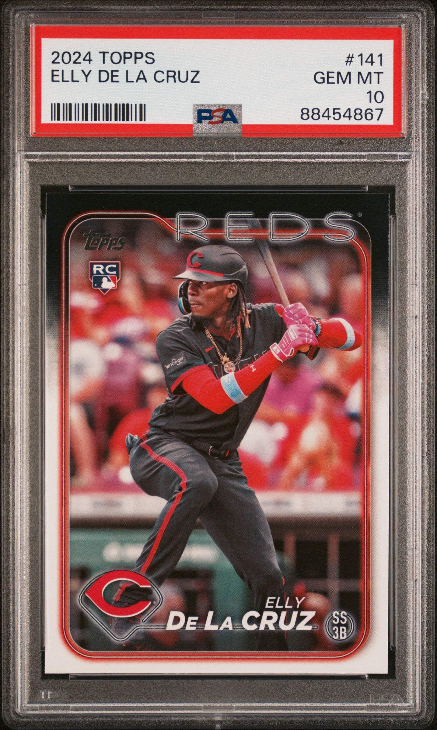 Amazon.com: Graded 2024 Topps Elly De La Cruz #141 Rookie RC