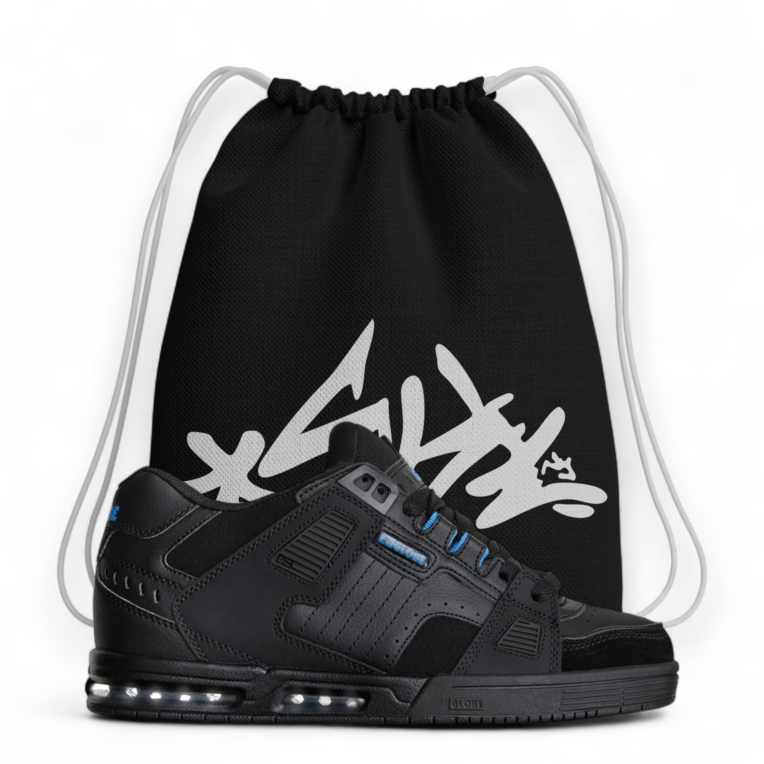 Scarpe da Skateboard - Globe Sabre Trainers da Ginnastica - Ammortizzate, Resistenti e Antiscivolo - Suola Robusta, Alto Comfort - più Sacca
