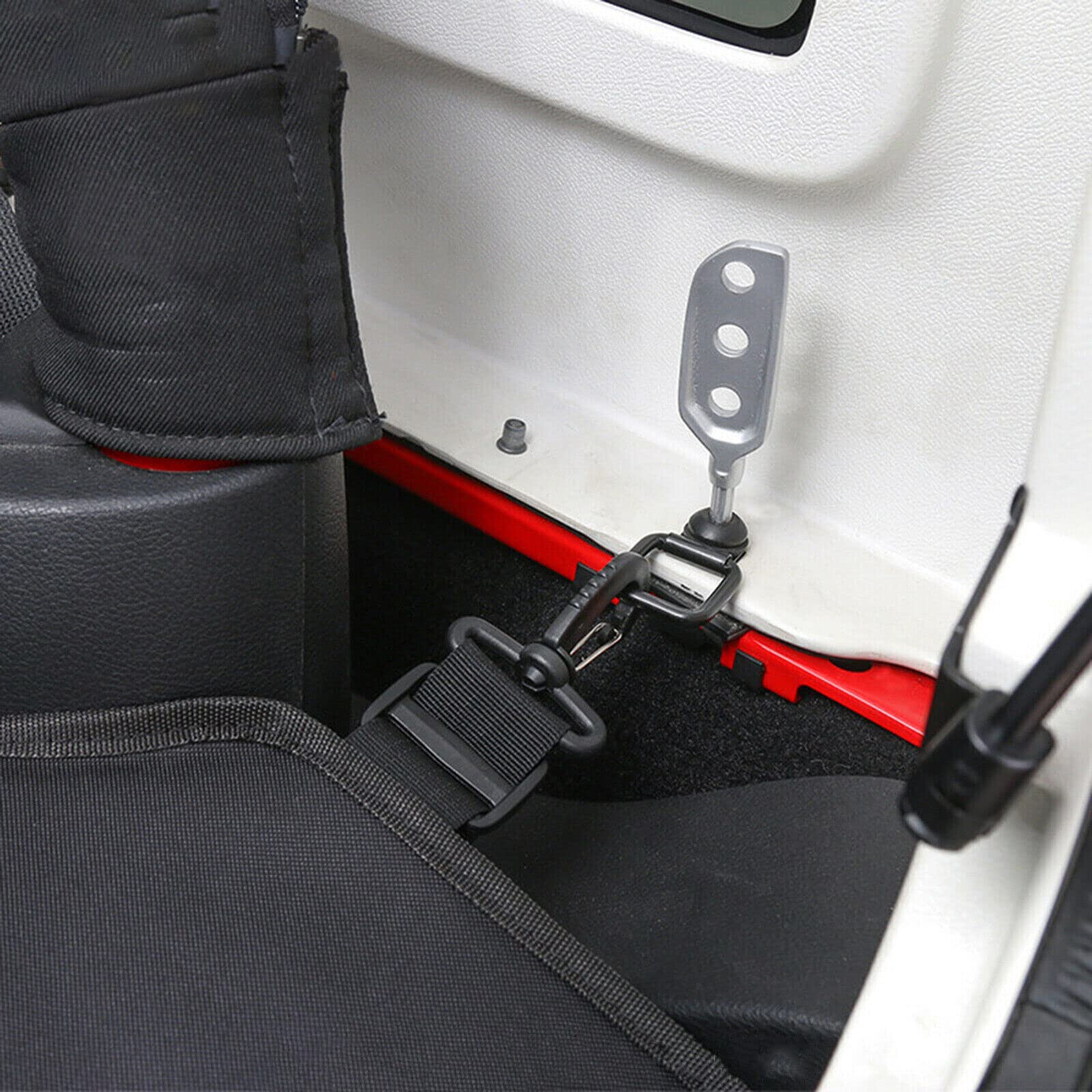 Cargo Cover Baule Posteriore Bagagliaio Tendina Ombra Protector Compatibile con Jeep Wrangler JK JKU 2007-2017 Unlimited 4 Door