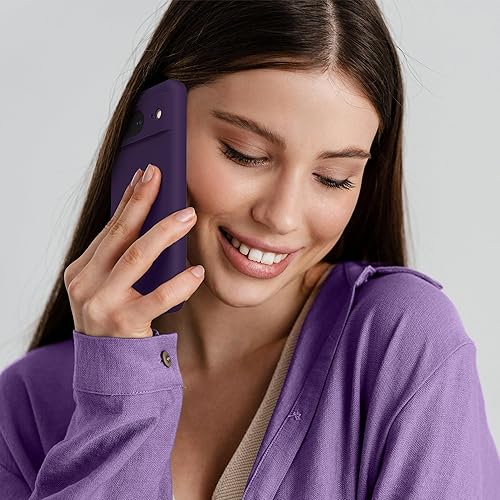 Miniatura 5 de GONEZ Compatible con Google Pixel 8, funda de silicona líquida con 2 protectores de pantalla, funda protectora de cuerpo completo, a prueba de