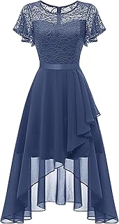 Women's Formal Dresses Ruffle Wedding Guest Dress Flutter Sleeve Homecoming Dresses for Teens