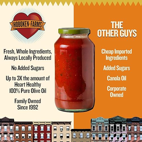 Miniatura 7 de Hoboken Farms Salsa de vodka – Sin azúcar añadido, baja en sodio, sin OMG, sin conservantes, baja en carbohidratos, Keto – Salsa de pasta Better For