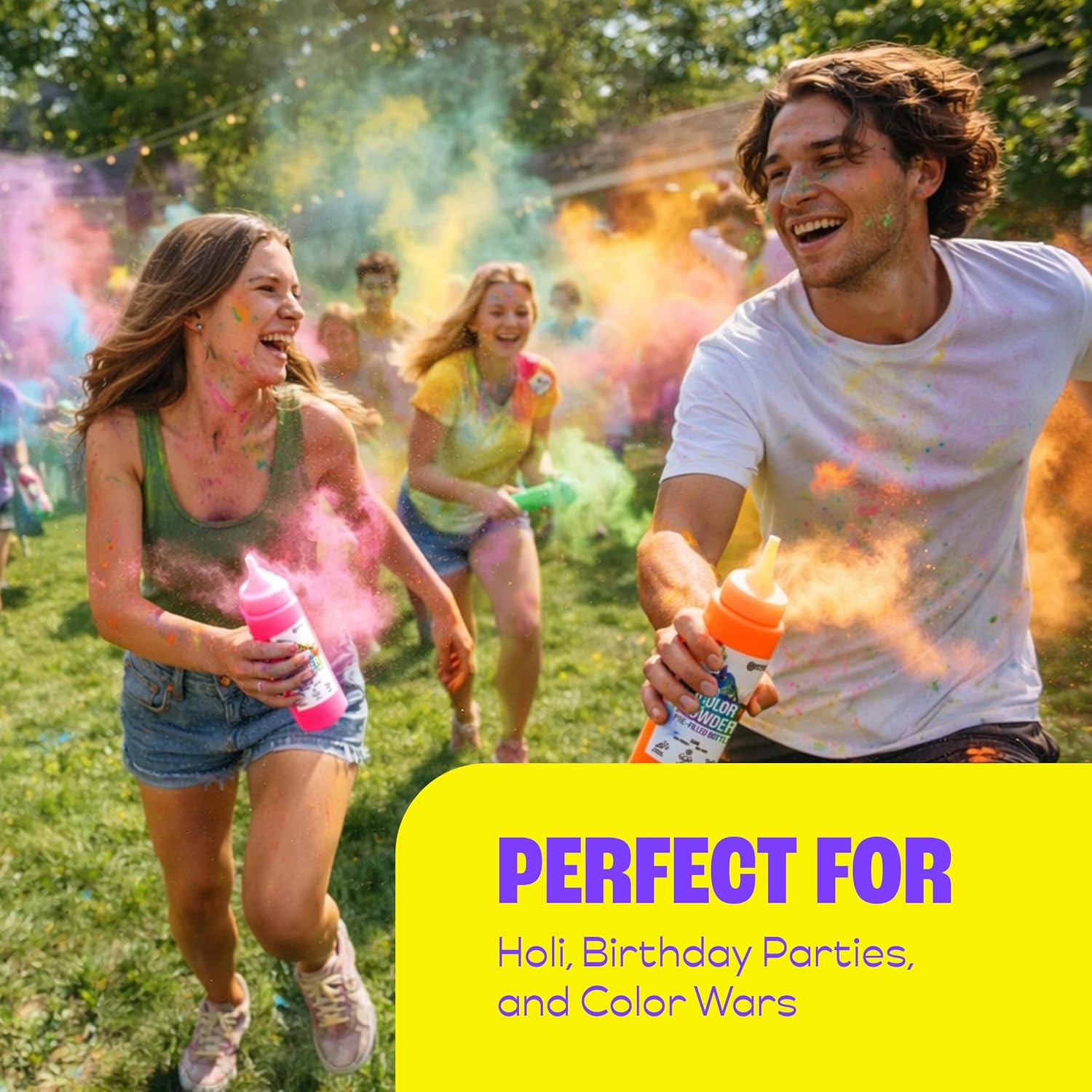 Holi Color Powder Party Box | 36-Piece Set