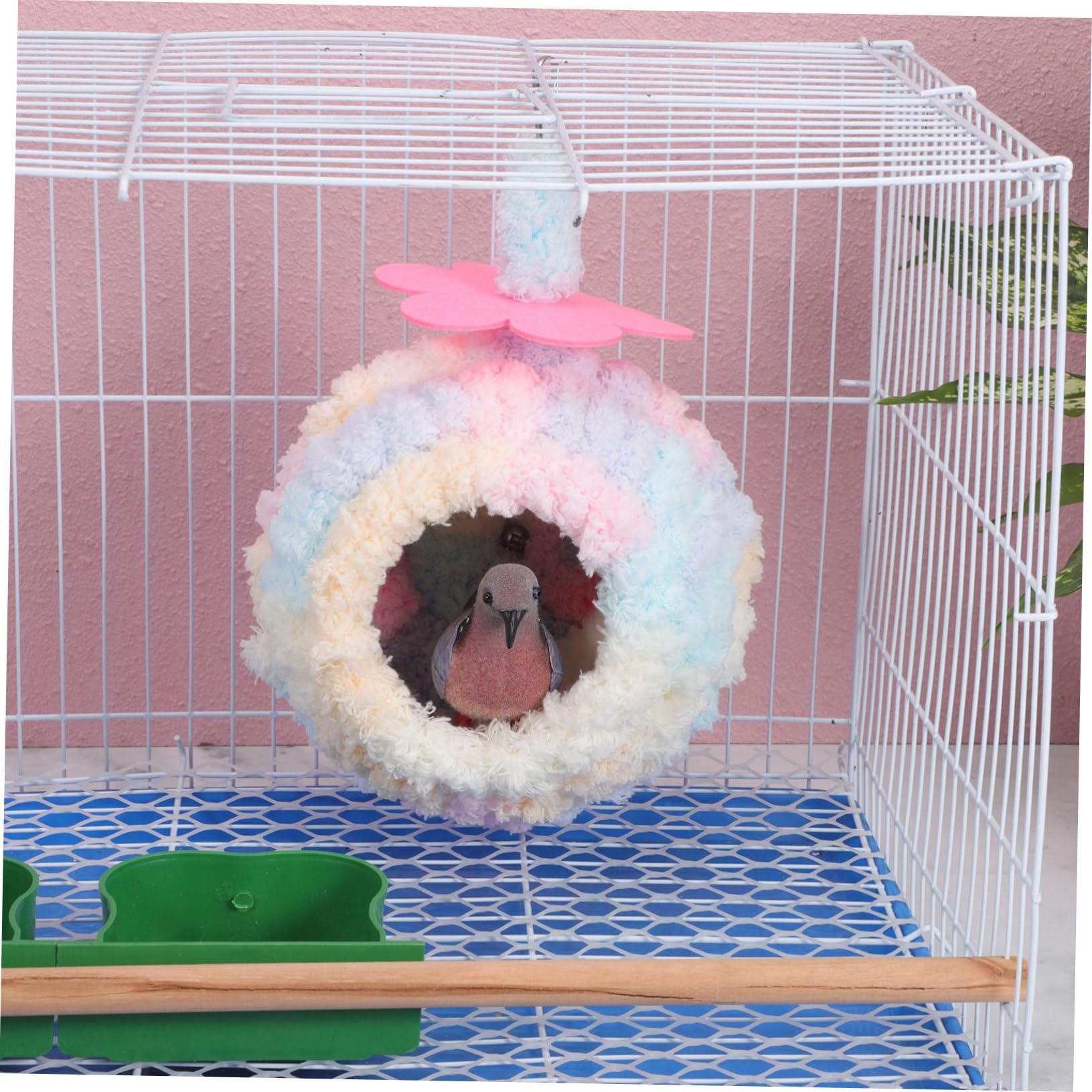 Nido De Cría para Pájaros Casa Cálida para Hamaca para Pájaros Fácil Instalación