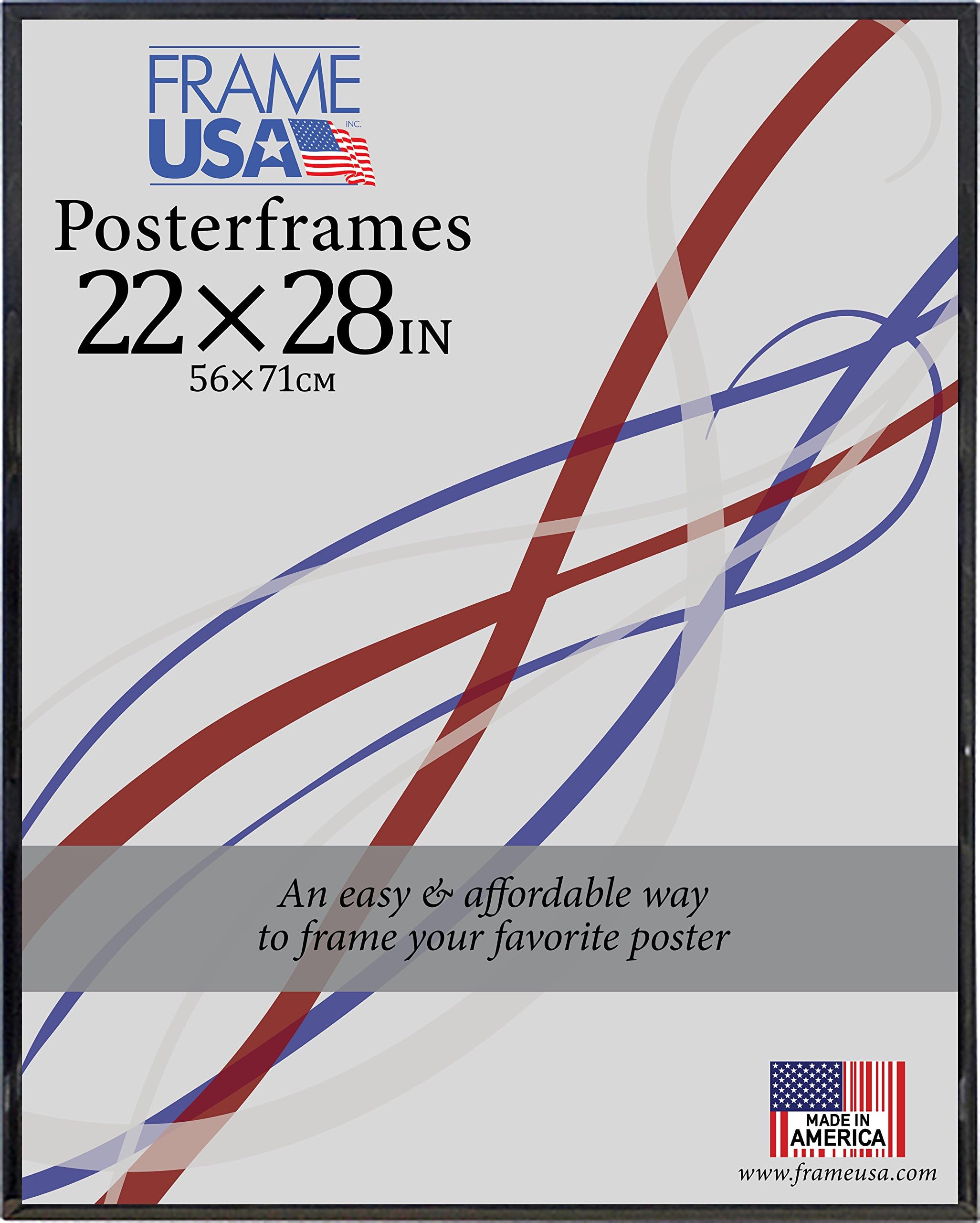 27x40 Poster Frame Black w/Plexi-Glass and Hardboard Backing