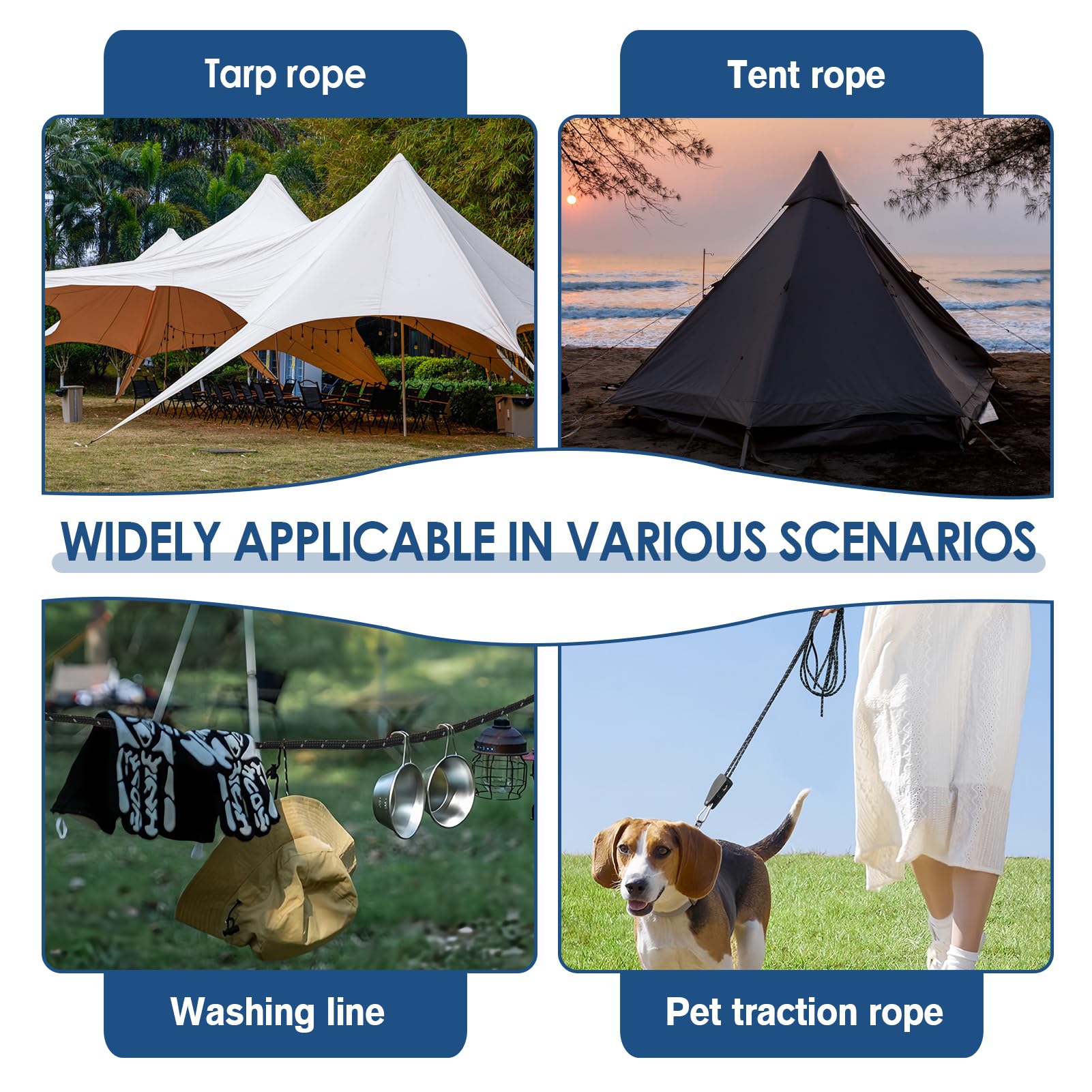 scheerlijn tent bevestigen 4 mm reflecterende scheerlijnen, 4 m, lichte scheerlijn, tentkoord met spanner, instelling voor tent, tentzeil, camping, outdoor-activiteiten, veiligheidsontwerp met hoge zichtbaarheid Sport & outdoor MEC camping gear QUECHUA MH100 2 PERSON Option:3
