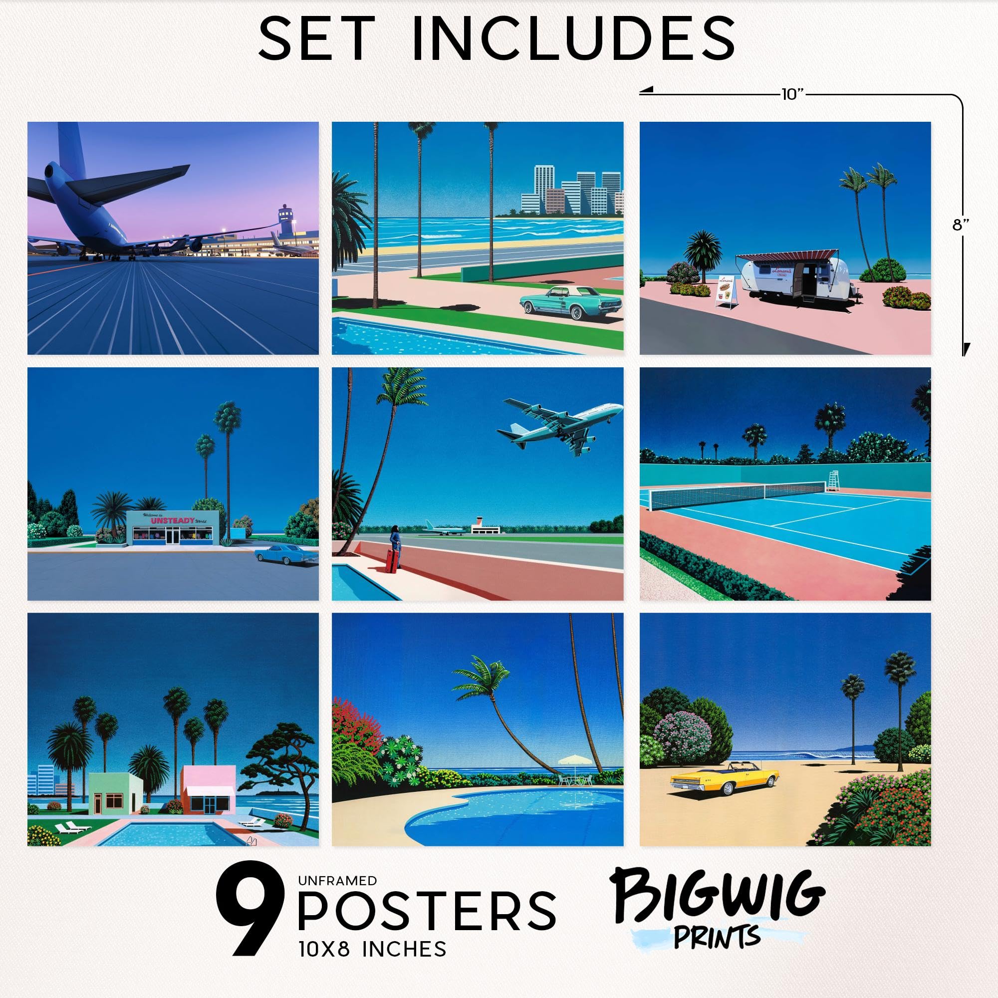 Amazon.co.jp: Bigwig Prints 永井弘アート - Vaporwave 美的