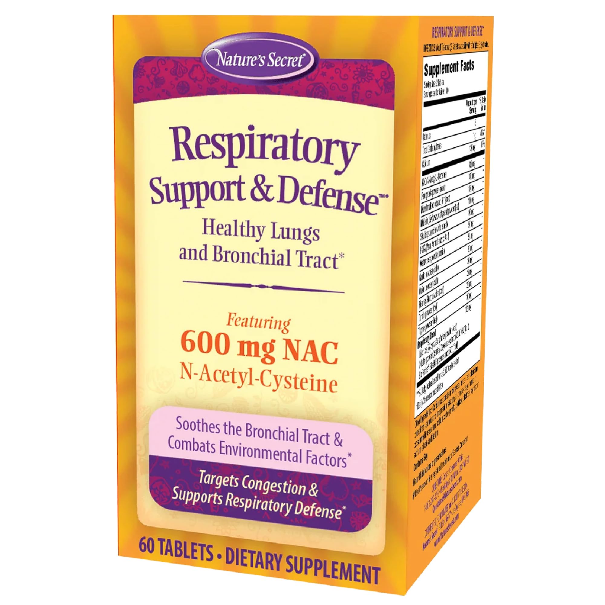 Nature's Secret Respiratory Support & Defense Tabs (60 ct)