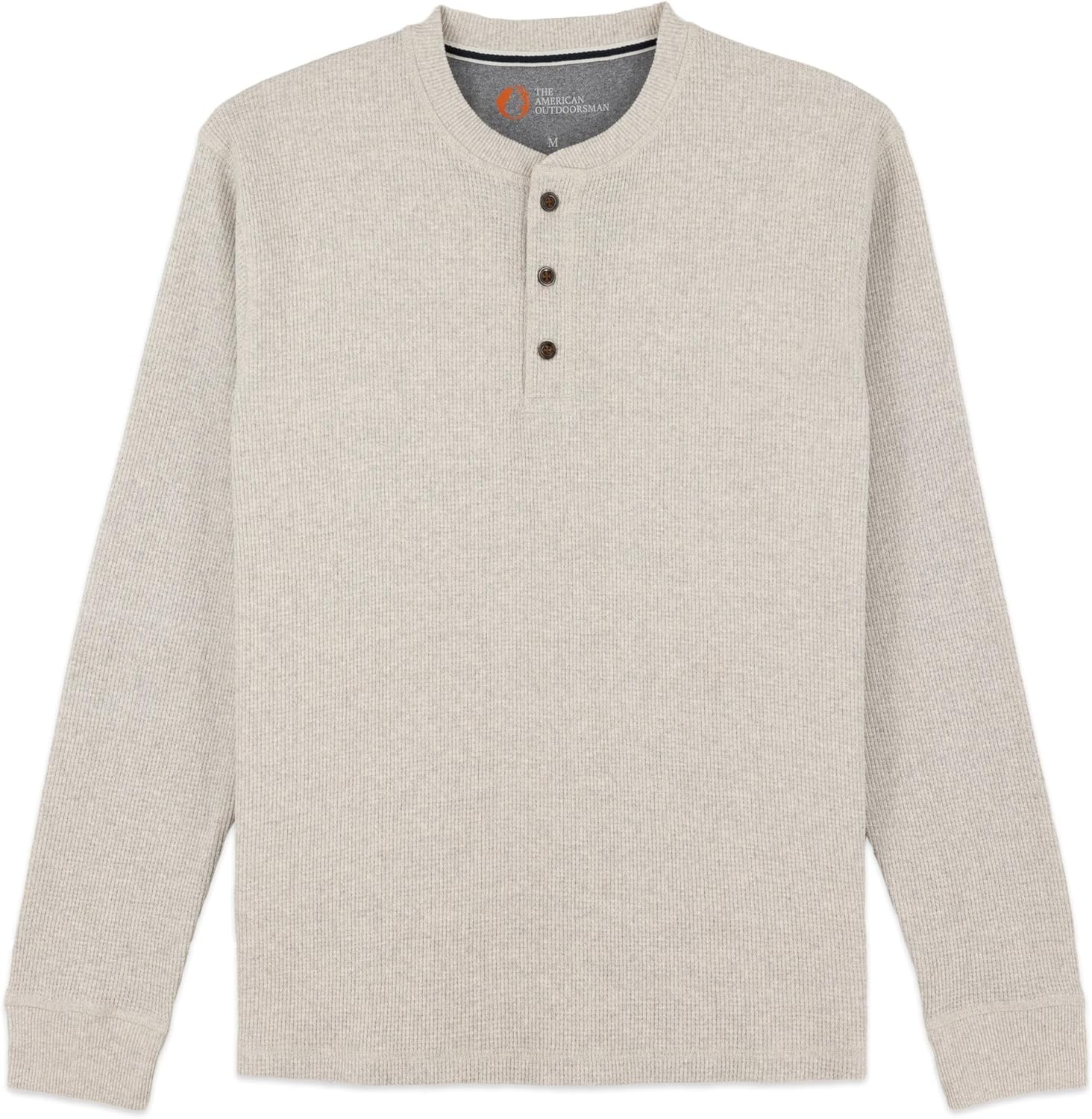 The American Outdoorsman Long-Sleeve Waffle Henley Shirts for Men