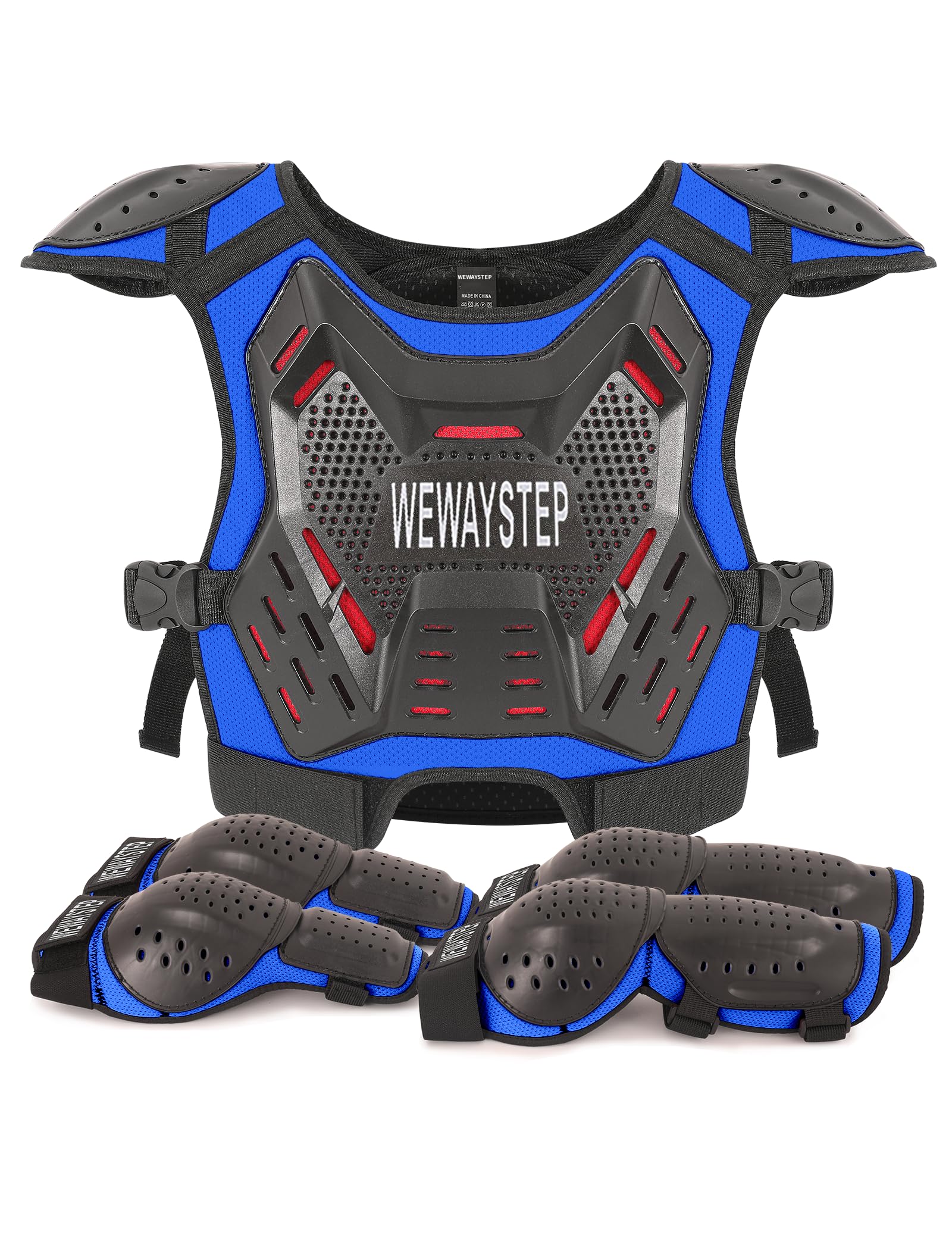 Kids Dirt Bike Gear Motorcycle Armor Vest with Elbow &amp; Knee Pads
