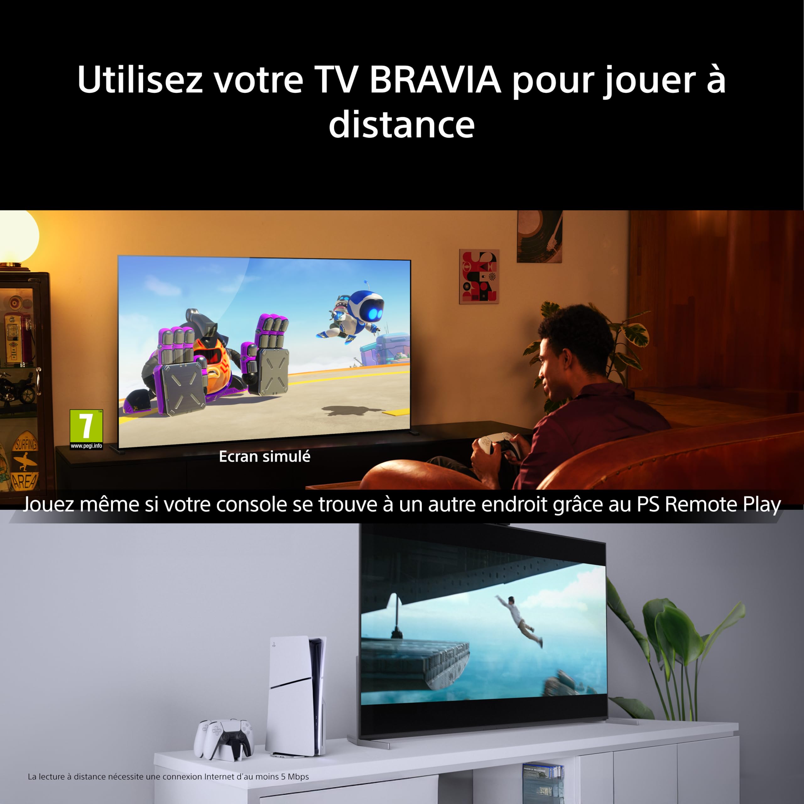 Sony BRAVIA 2ⅡTV 55 Pouces; Smart TV 4K (Google TV); processeur X1; Conversion ascendante 4K; Compatible Dolby Atmos et DTS:X; Compatible PS5; modèle 55S25M2; année 2026