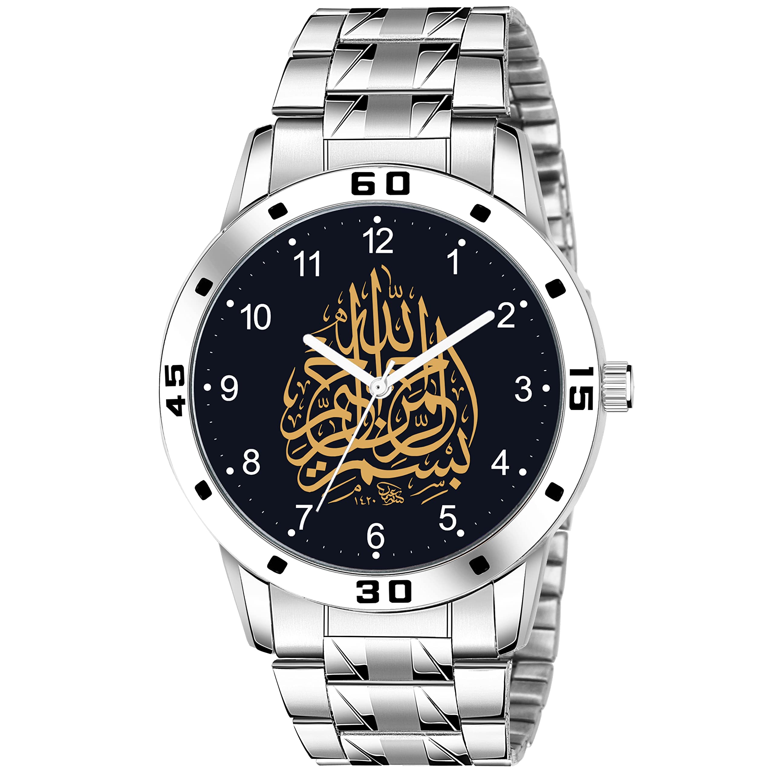 Red Robin Analogue Islamic Bismillah Design Round Numeric Dial Latest Fashion Attractive Black Leather Strap Stylish Wrist Watch for Men and Boys, Pack of 1 - NUMAVOSLSTL (B0B5VLRZB5) Amazon Price History, Amazon Price Tracker