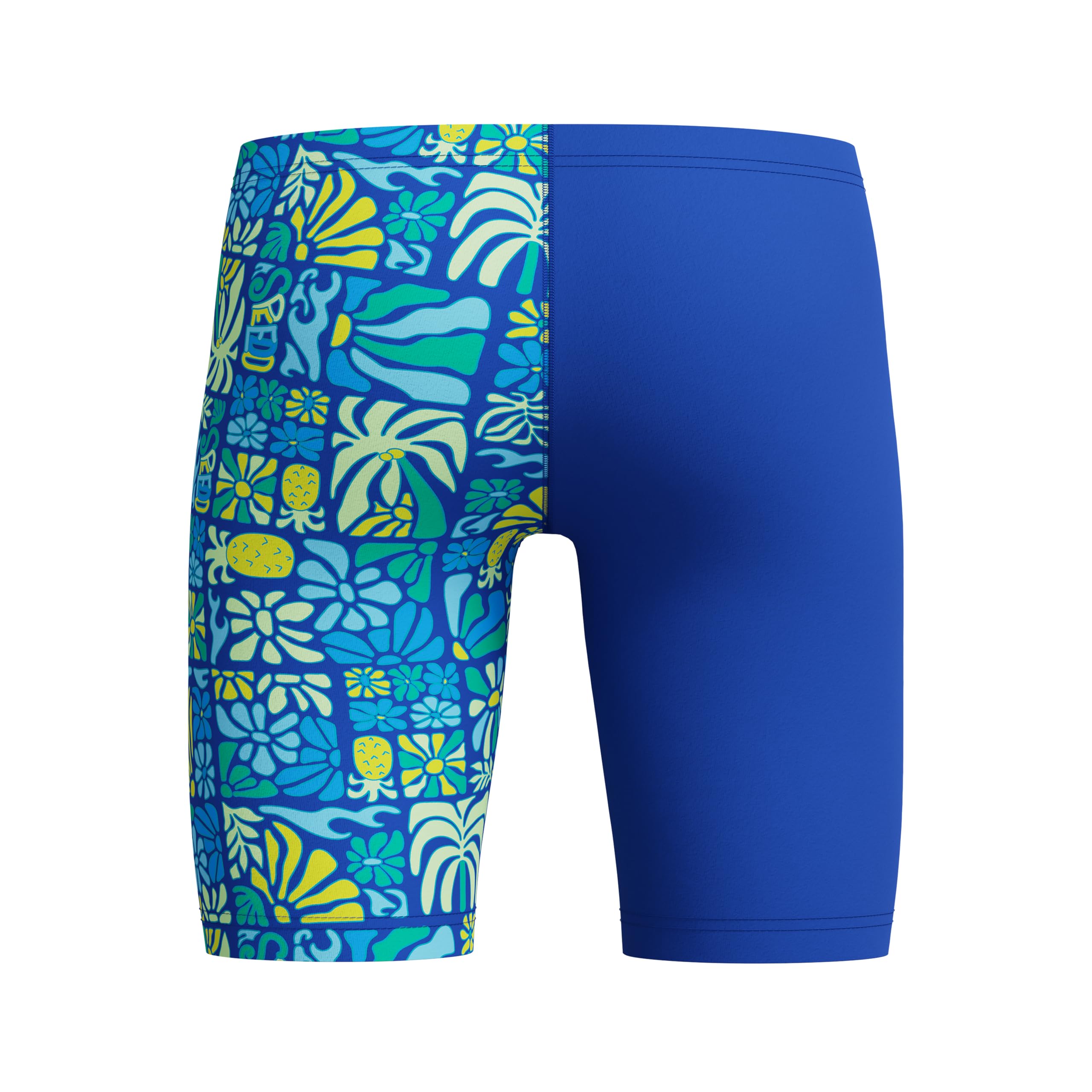 Speedo Costume da bagno da bambino, con stampa a V, colore: blu zaffiro scuro/blu angelico