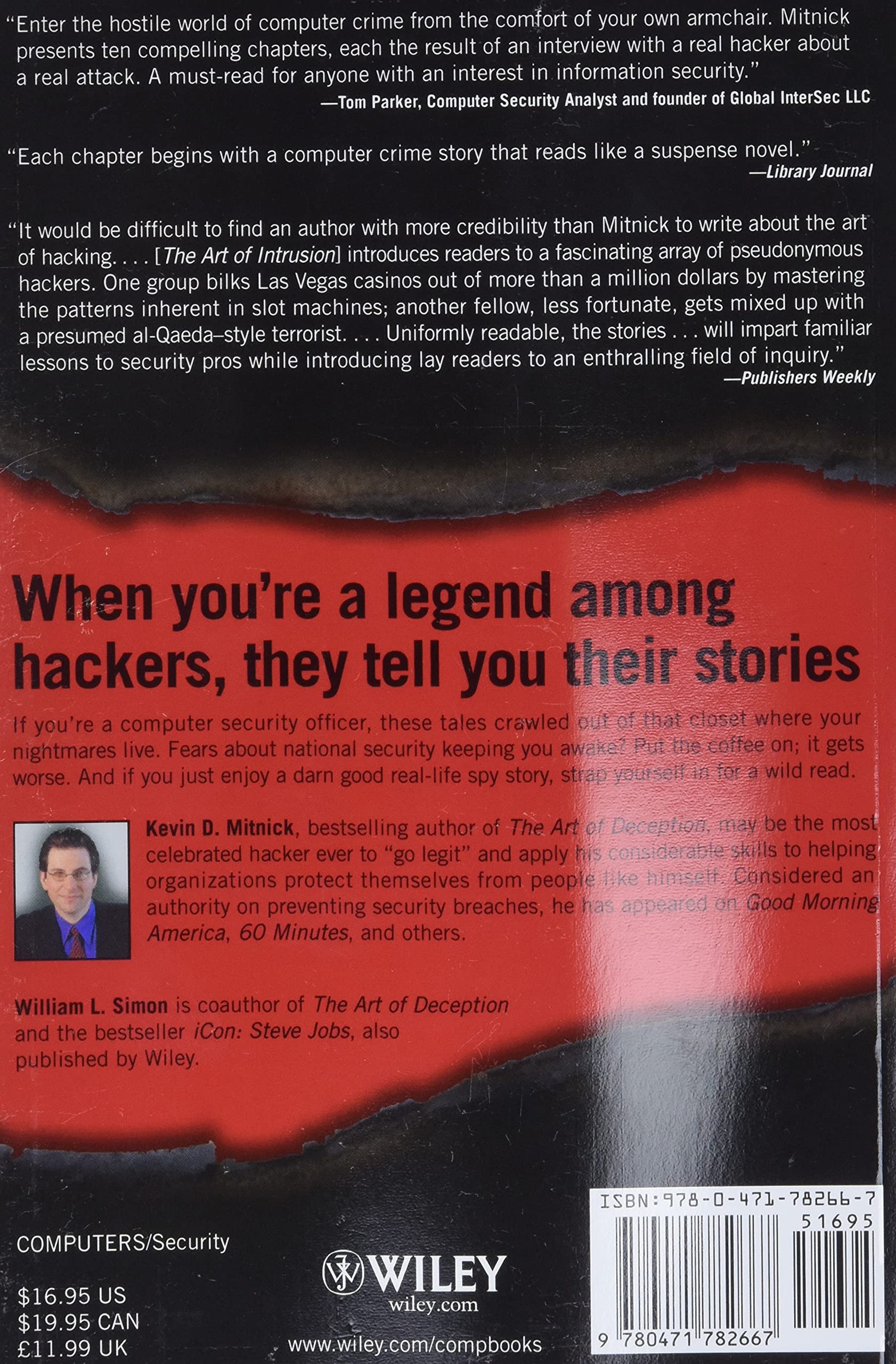 The Art of Intrusion: The Real Stories Behind the Exploits of Hackers, Intruders and Deceivers