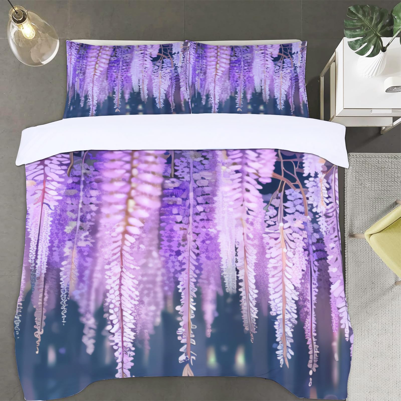 Housse de Couette 220x240 cm en Microfibre pour une Chambre Parentale Cocooning
