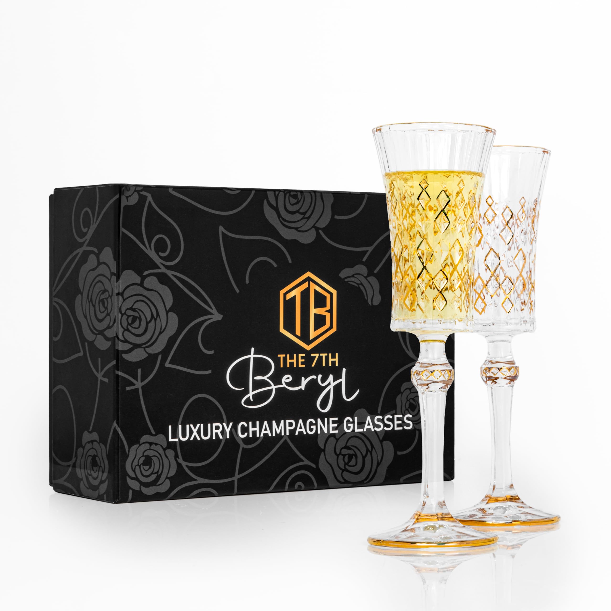 Luxury Champagne Glasses - Set of 2 -1