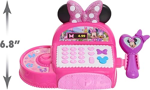 Miniatura 4 de Just Play - Caja registradora Disney Junior Minnie Mouse Bowtique, juguetes para niños a partir de 3 años