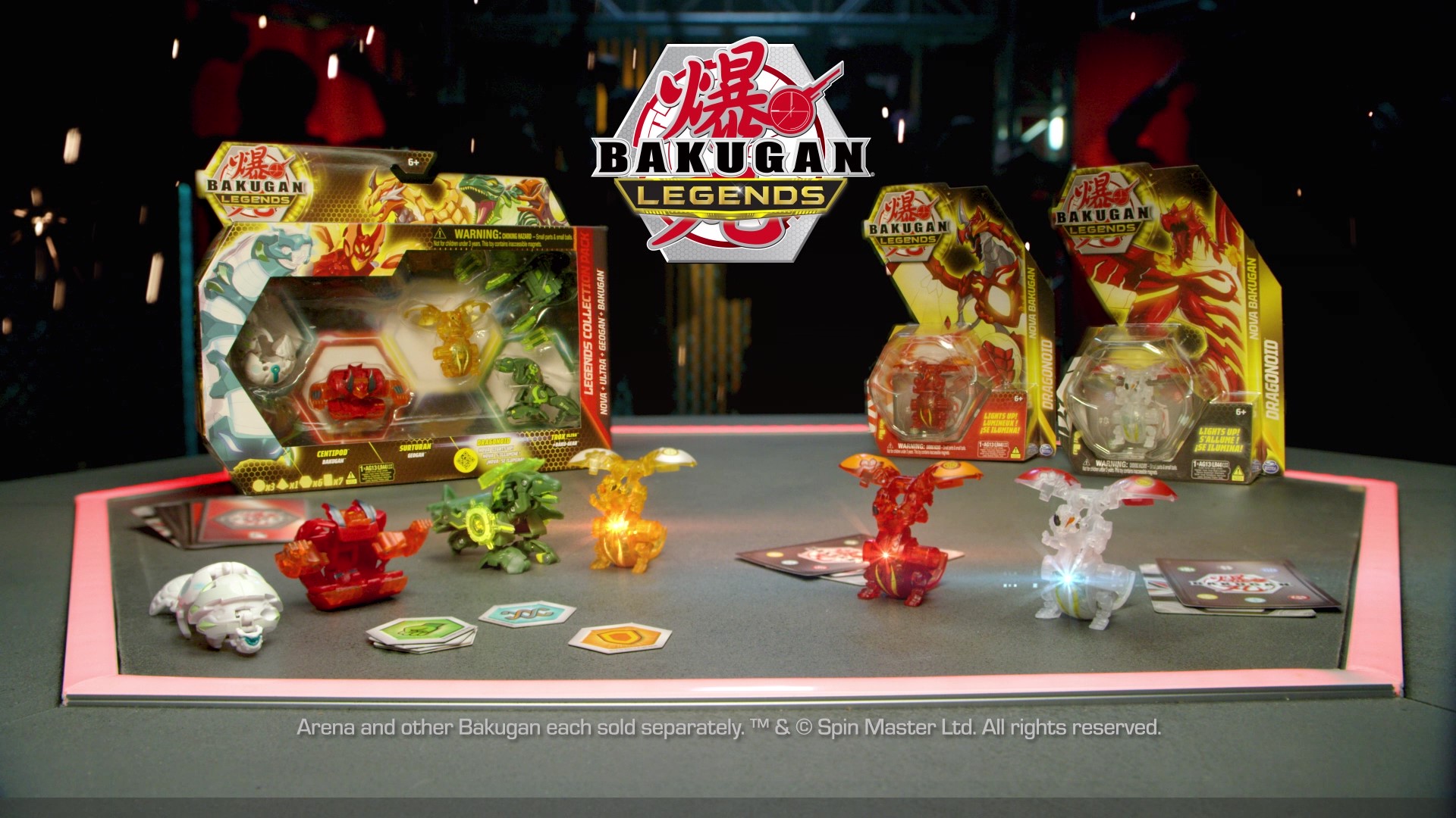 Amazon.com: Bakugan Paquete de colección Legends, paquete de 4 con