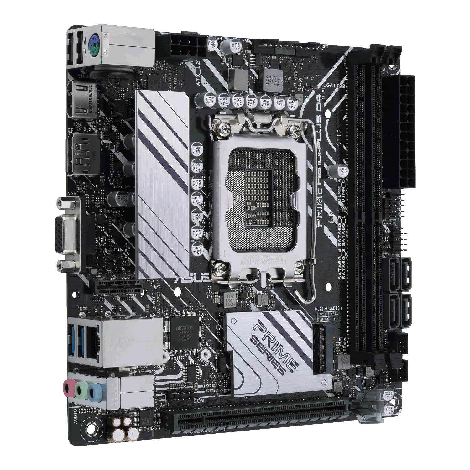 Asus Prime H610I-Plus D4-Csm - Motherboard - MinI-Itx - Lga1700-Sockel - H610 Chipsatz - Usb 3.2 Gen 1 - Gigabit Lan - OnboarD-Grafik (cpu Erforderli
