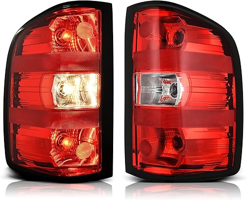 DWVO Conjunto de luces traseras compatibles con Chevy Silverado 15002500HD3500HD 2007-2013 (no compatible con 2007 Classic), 12-14 GMC Sierra