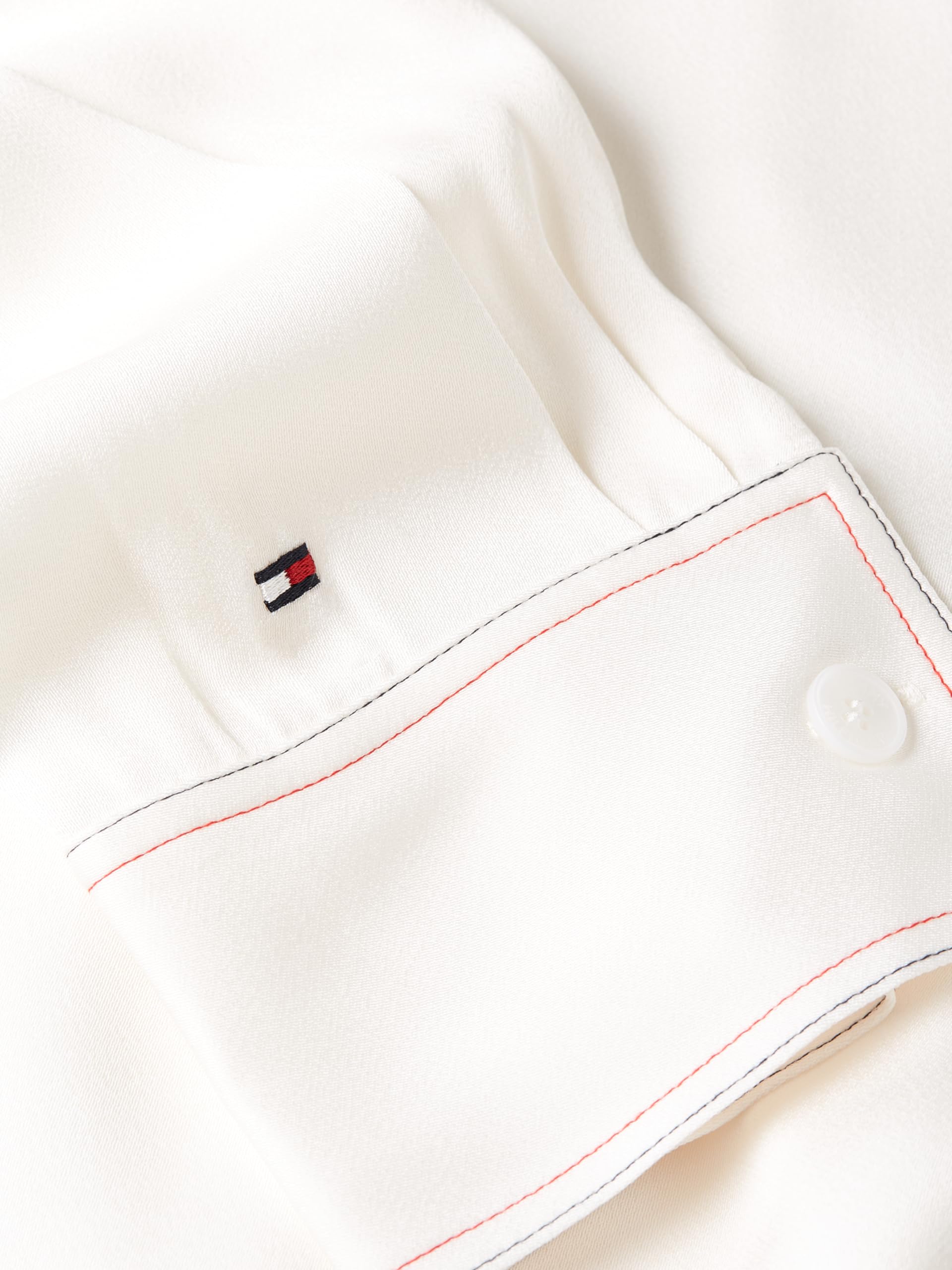 Tommy Hilfiger Blusa Mujer Stitch Blouse Cuello de Pico