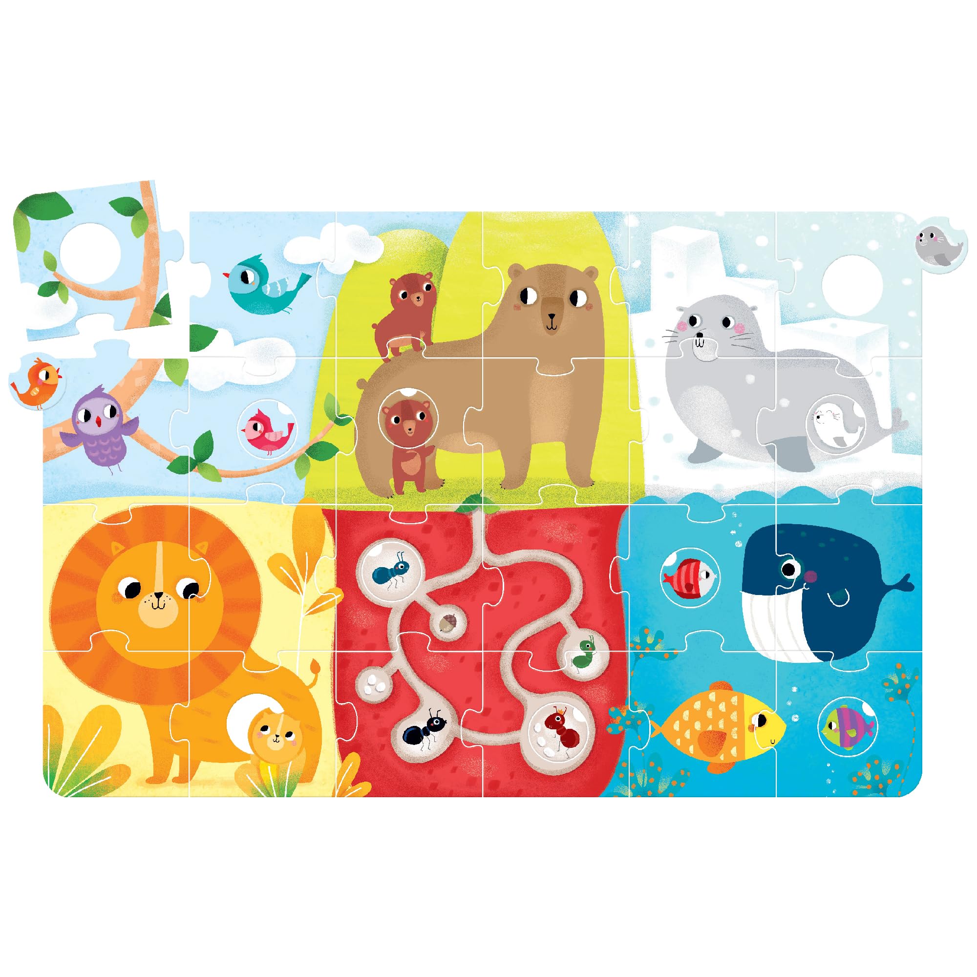 Banana Panda Suuuper Puzzle géant pour Enfants à partir de 2 Ans - Puzzle géant pour Enfants à partir de 2 Ans - Multicolore